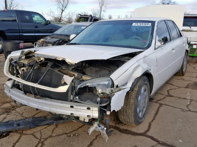 1G6KD54Y34U152026 - 2004 CADILLAC DEVILLE WHITE photo 2