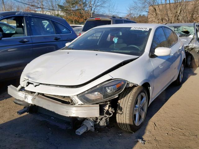 1C3CDFBB2FD237159 - 2015 DODGE DART SXT WHITE photo 2