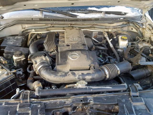 1N6AD07W27C422862 - 2007 NISSAN FRONTIER C SILVER photo 7