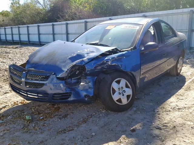 1B3ES26C83D154564 - 2003 DODGE NEON SE BLUE photo 2