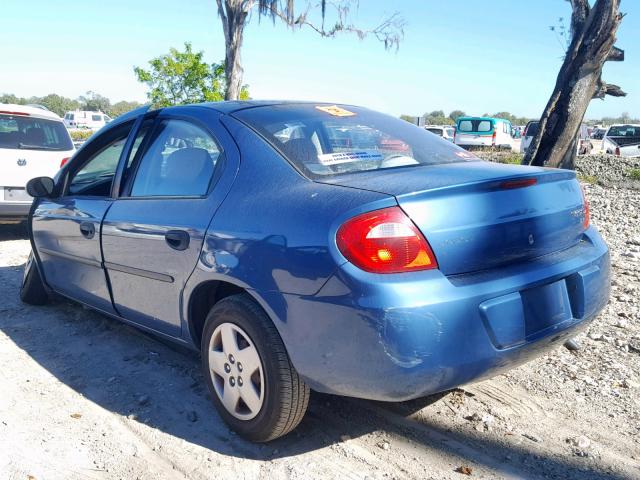 1B3ES26C83D154564 - 2003 DODGE NEON SE BLUE photo 3