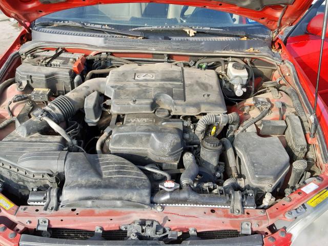 JTHBD192930078982 - 2003 LEXUS IS 300 RED photo 7