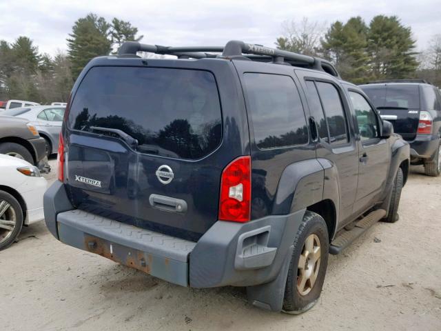 5N1AN08W27C544969 - 2007 NISSAN XTERRA OFF BLACK photo 4