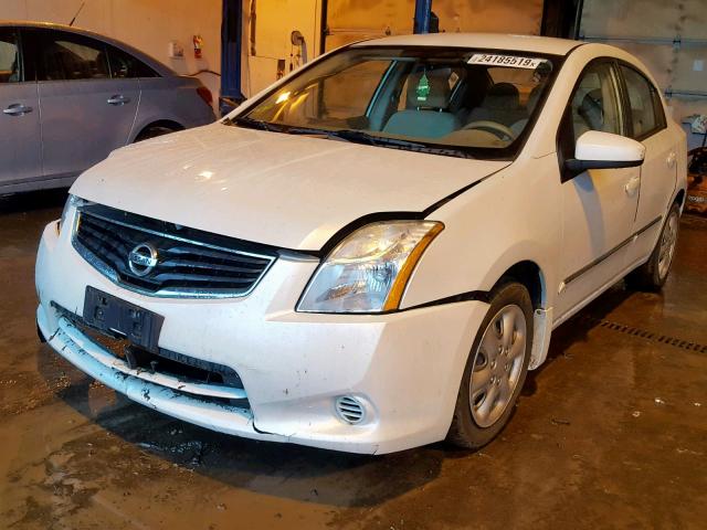 3N1AB6APXBL654235 - 2011 NISSAN SENTRA 2.0 WHITE photo 2