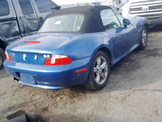 WBACH9344YLM92502 - 2000 BMW Z3 2.3 BLUE photo 4