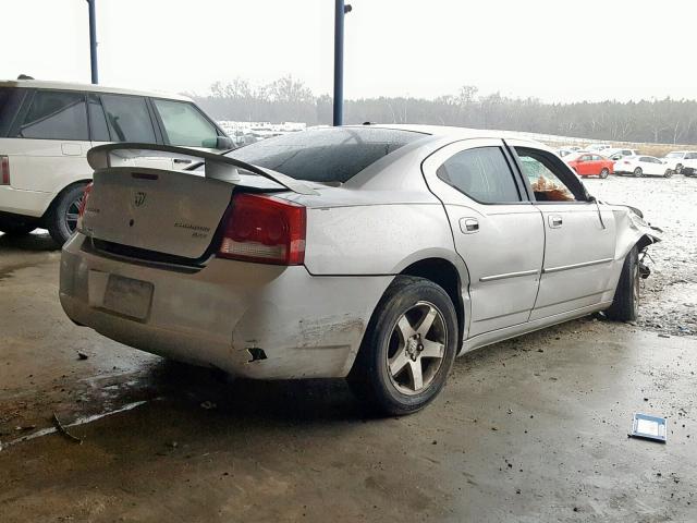 2B3CA3CV4AH298019 - 2010 DODGE CHARGER SX SILVER photo 4