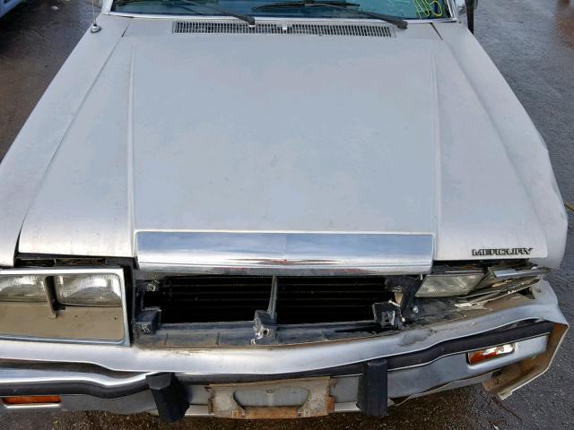 1MEBP8931GG606682 - 1986 MERCURY MARQUIS SILVER photo 7