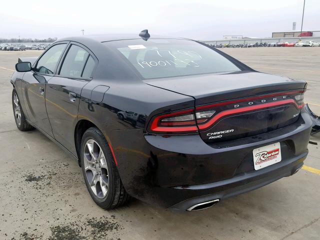 2C3CDXJG0GH259815 - 2016 DODGE CHARGER SX BLACK photo 3