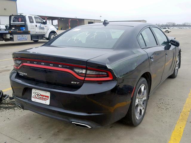 2C3CDXJG0GH259815 - 2016 DODGE CHARGER SX BLACK photo 4