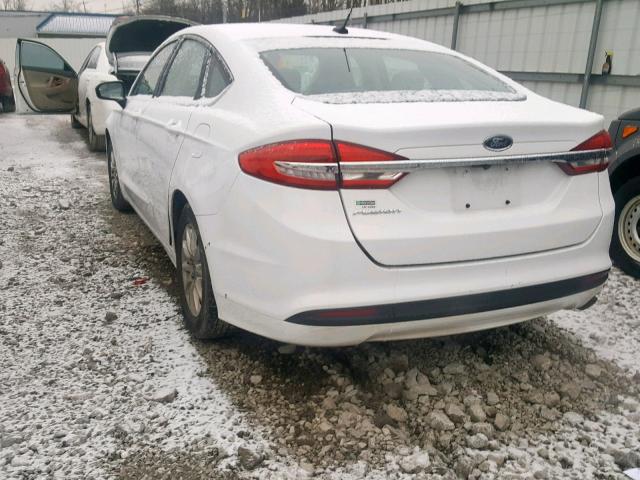 3FA6P0G75HR143472 - 2017 FORD FUSION S WHITE photo 3