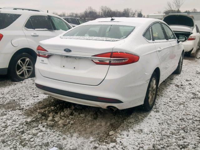 3FA6P0G75HR143472 - 2017 FORD FUSION S WHITE photo 4