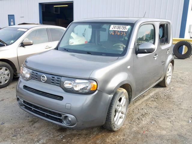 JN8AZ2KR1AT167635 - 2010 NISSAN CUBE BASE CHARCOAL photo 2