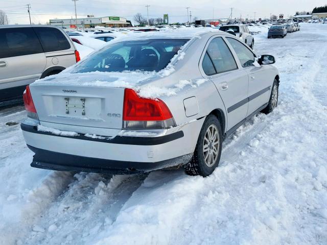 YV1RS61T332263177 - 2003 VOLVO S60 SILVER photo 4