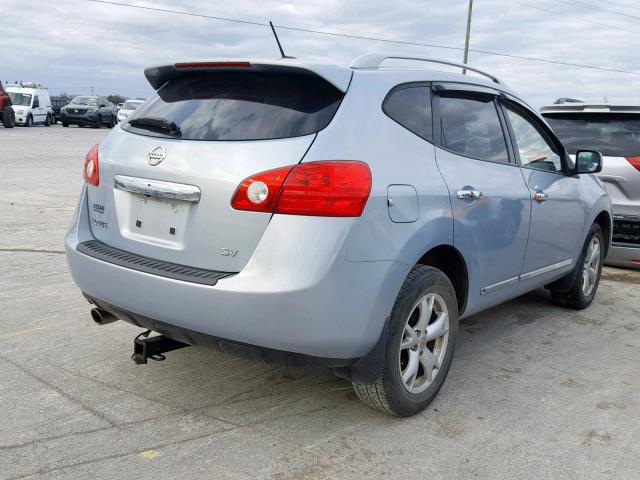 JN8AS5MT6BW182386 - 2011 NISSAN ROGUE S 蓝色 照片 4