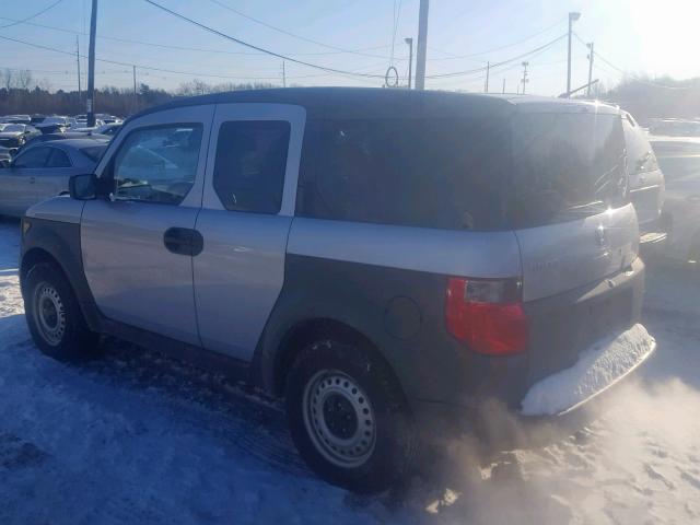 5J6YH27374L005282 - 2004 HONDA ELEMENT LX SILVER photo 3