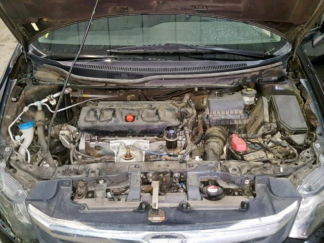 2HGFB2F50CH588275 - 2012 HONDA CIVIC LX BLACK photo 7