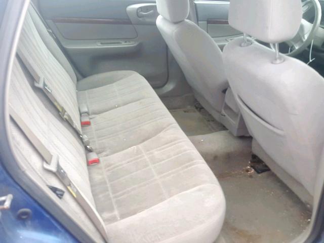 2G1WF52E149419249 - 2004 CHEVROLET IMPALA BLUE photo 6