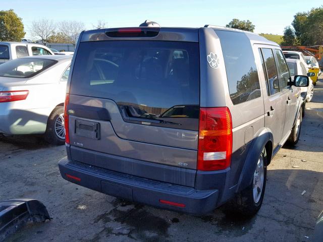 SALAD24436A386538 - 2006 LAND ROVER LR3 SE GRAY photo 4