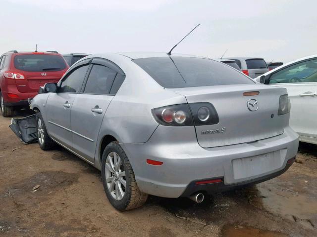 JM1BK12G771641895 - 2007 MAZDA 3 I SILVER photo 3