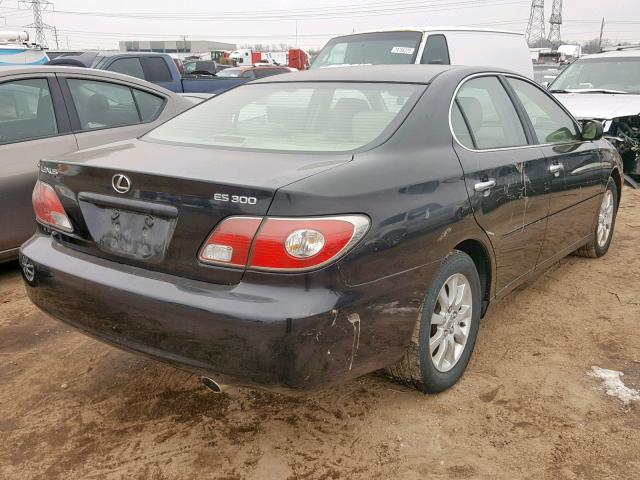 JTHBF30GX20035121 - 2002 LEXUS ES 300 BLACK photo 4