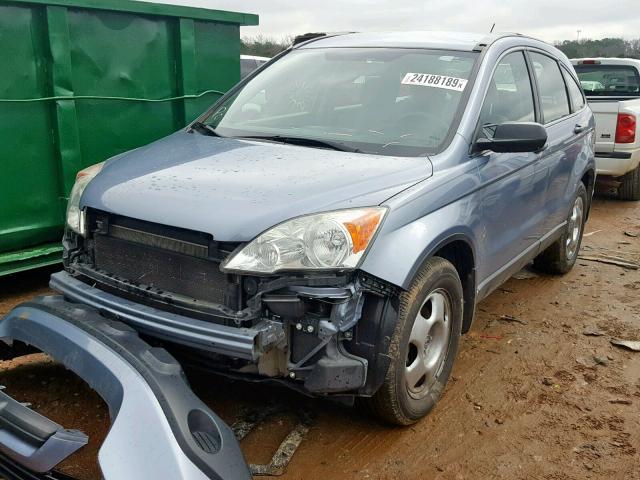 3CZRE38389G705429 - 2009 HONDA CR-V LX BLUE photo 2