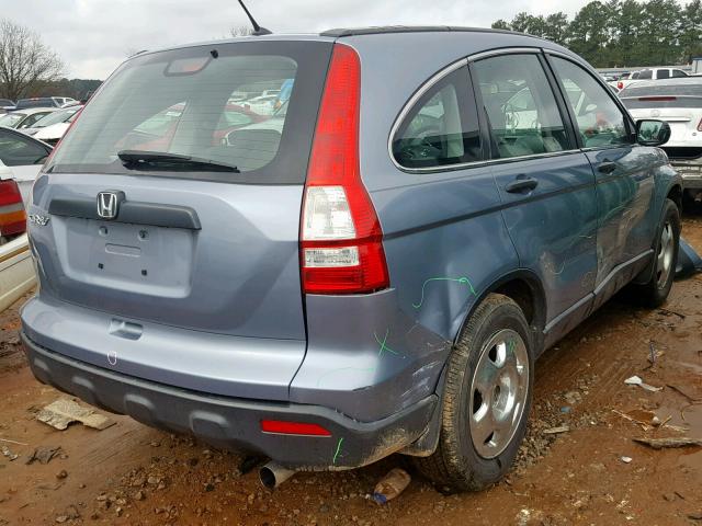 3CZRE38389G705429 - 2009 HONDA CR-V LX BLUE photo 4