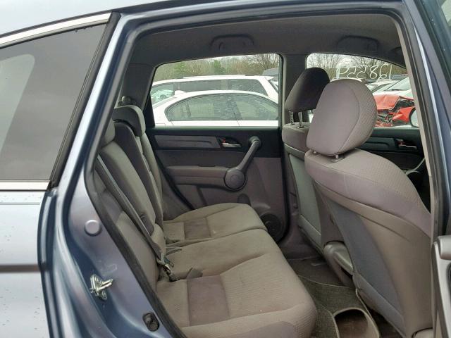 3CZRE38389G705429 - 2009 HONDA CR-V LX BLUE photo 6