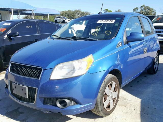 KL1TD6DE5AB119248 - 2010 CHEVROLET AVEO LS BLUE photo 2