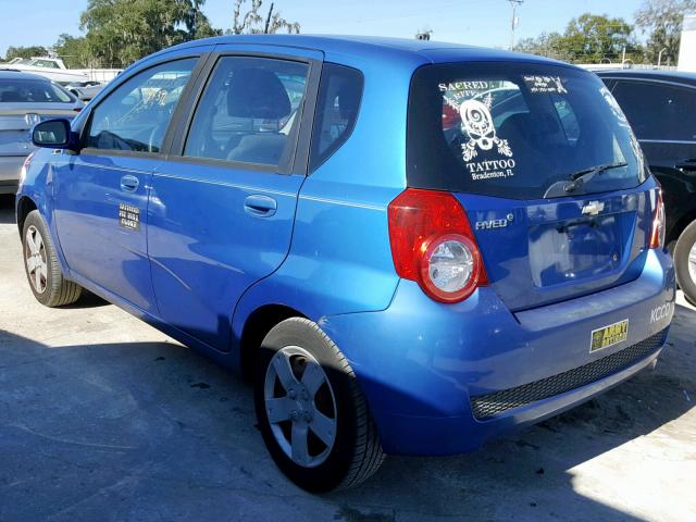 KL1TD6DE5AB119248 - 2010 CHEVROLET AVEO LS BLUE photo 3