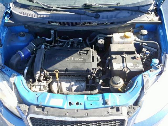 KL1TD6DE5AB119248 - 2010 CHEVROLET AVEO LS BLUE photo 7
