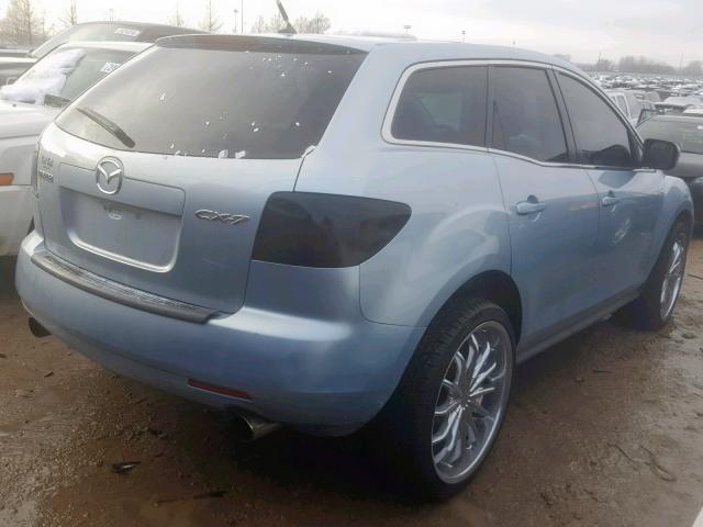 JM3ER29L880184479 - 2008 MAZDA CX-7 BLUE photo 4