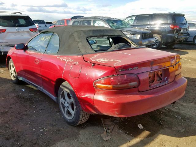 JT5FG02T4T0036089 - 1996 TOYOTA CELICA GT RED photo 3