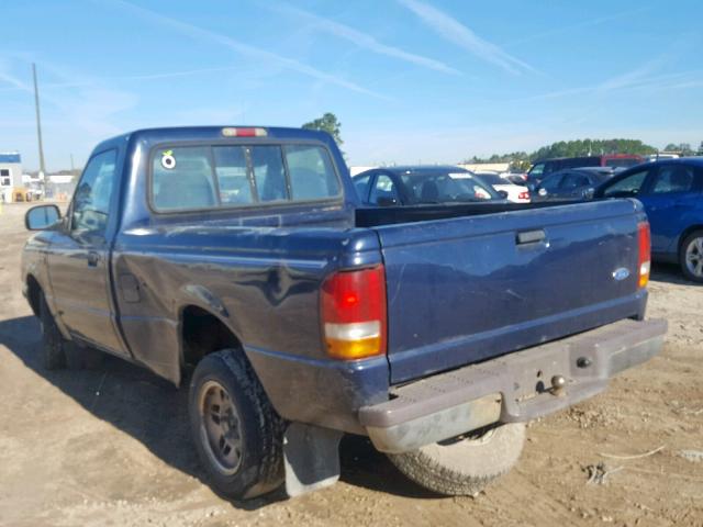 1FTCR10A3VUA93078 - 1997 FORD RANGER BLUE photo 3