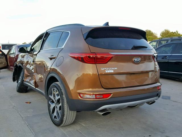 KNDPR3A63J7403102 - 2018 KIA SPORTAGE S ORANGE photo 3