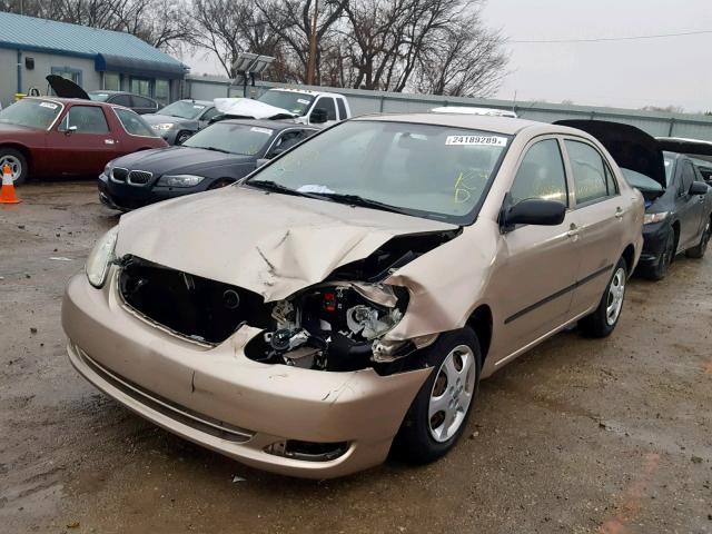 1NXBR32E85Z397106 - 2005 TOYOTA COROLLA CE BEIGE photo 2