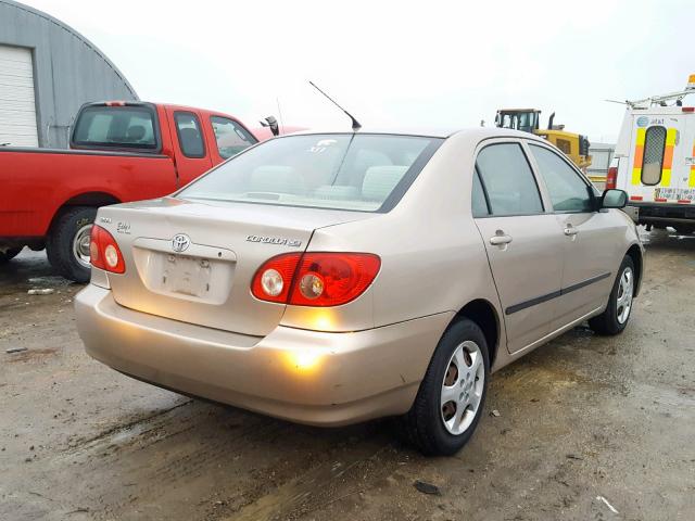 1NXBR32E85Z397106 - 2005 TOYOTA COROLLA CE BEIGE photo 4