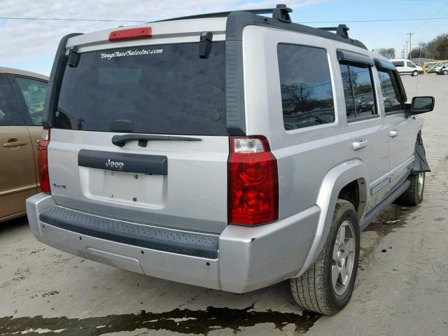 1J4RG4GKXAC128130 - 2010 JEEP COMMANDER SILVER photo 4