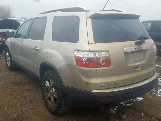 1GKEV13788J263028 - 2008 GMC ACADIA SLE TAN photo 3