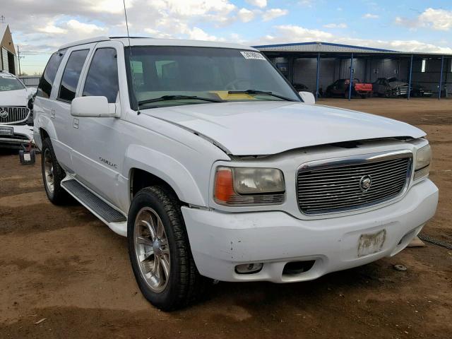 1GYEK13R5YR124671 - 2000 CADILLAC ESCALADE WHITE photo 1