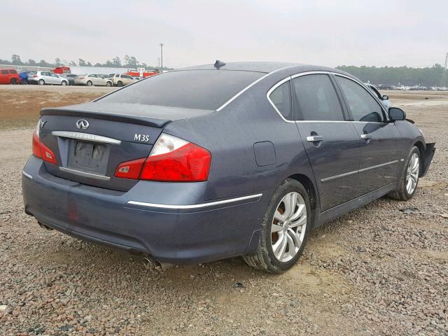 JNKAY01E88M603093 - 2008 INFINITI M35 BASE BLUE photo 4