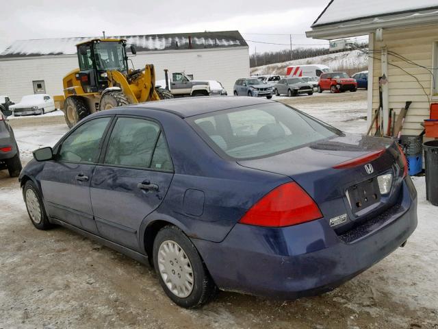 1HGCM56147A128181 - 2007 HONDA ACCORD VAL ლურჯი ფოტო 3