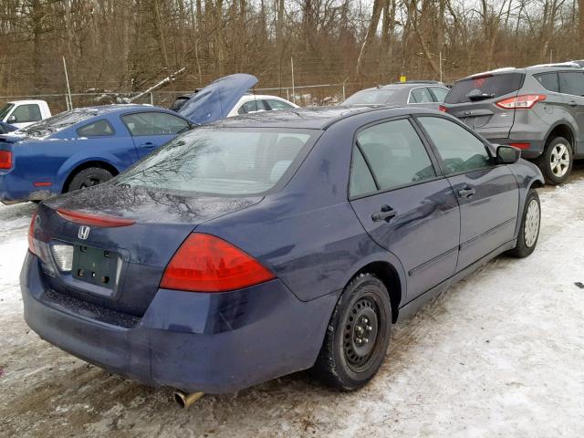 1HGCM56147A128181 - 2007 HONDA ACCORD VAL ლურჯი ფოტო 4