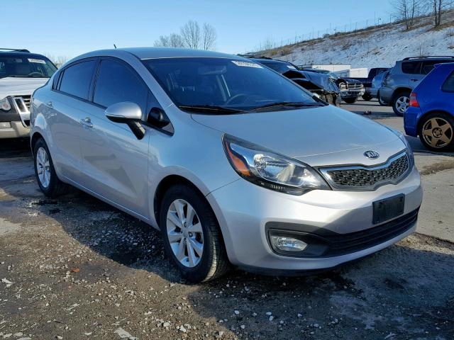 KNADN4A34D6188573 - 2013 KIA RIO EX SILVER photo 1