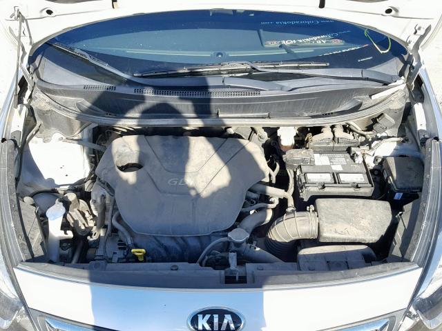 KNADN4A34D6188573 - 2013 KIA RIO EX SILVER photo 7