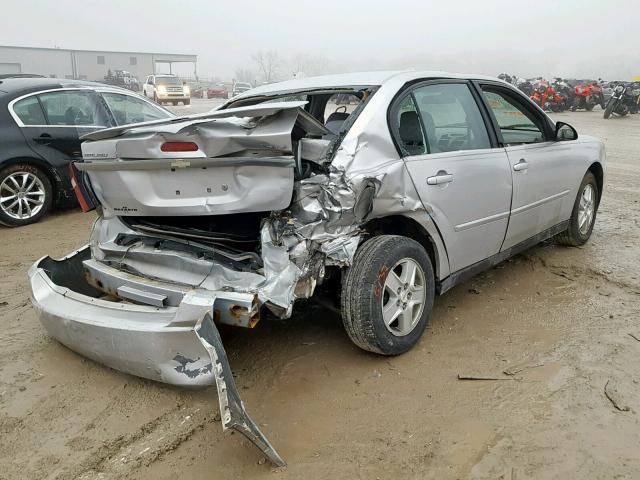 1G1ZT54874F102757 - 2004 CHEVROLET MALIBU LS SILVER photo 4