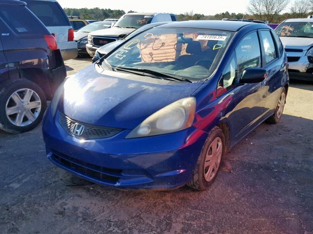 JHMGE88209S044875 - 2009 HONDA FIT BLUE photo 2