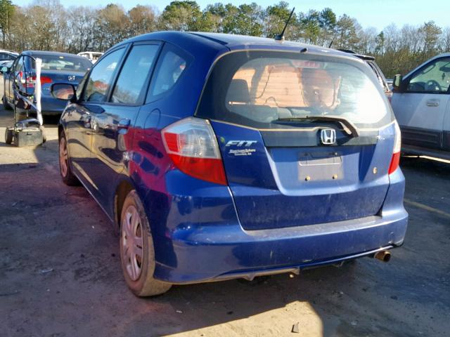 JHMGE88209S044875 - 2009 HONDA FIT BLUE photo 3