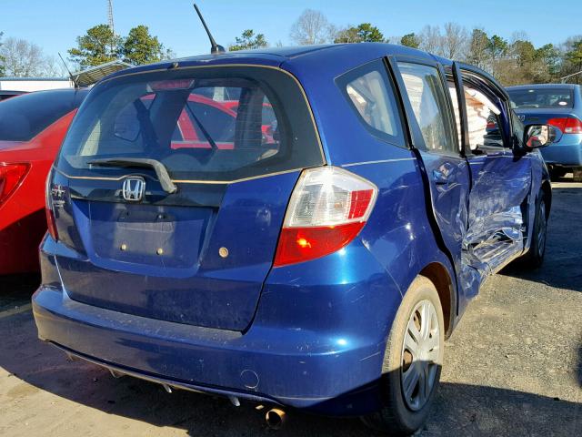 JHMGE88209S044875 - 2009 HONDA FIT BLUE photo 4