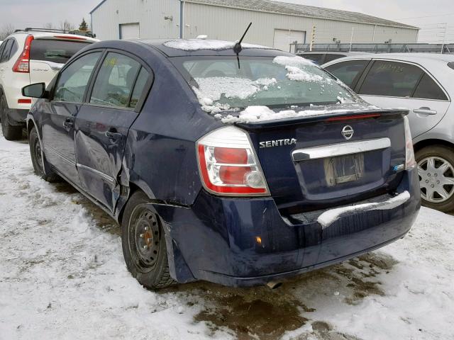 3N1AB6AP4CL617814 - 2012 NISSAN SENTRA 2.0 BLUE photo 3