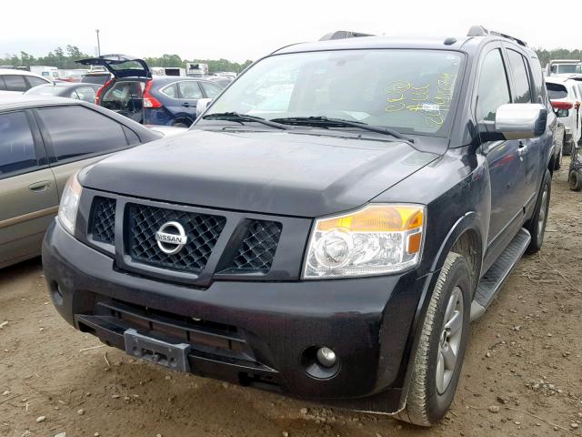 5N1AA0ND8CN611393 - 2012 NISSAN ARMADA SV BLACK photo 2